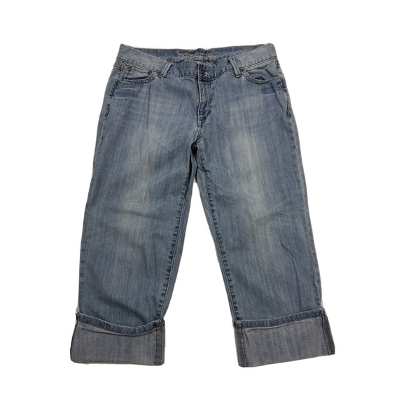 Mossimo Denim Denim - Mossimo Supply Co Juniors 13 cropped Light Wash Denim Jeans